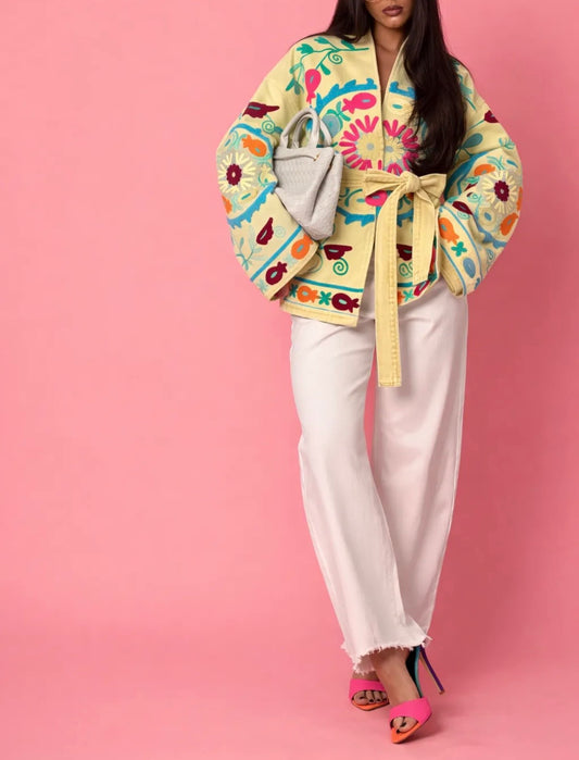 Kimono brodé